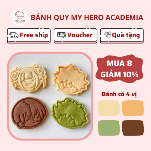 [Combo 4 bánh] Bánh quy anime My Hero Academia