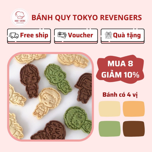 [Combo 6 bánh] Bánh quy anime Tokyo Revengers